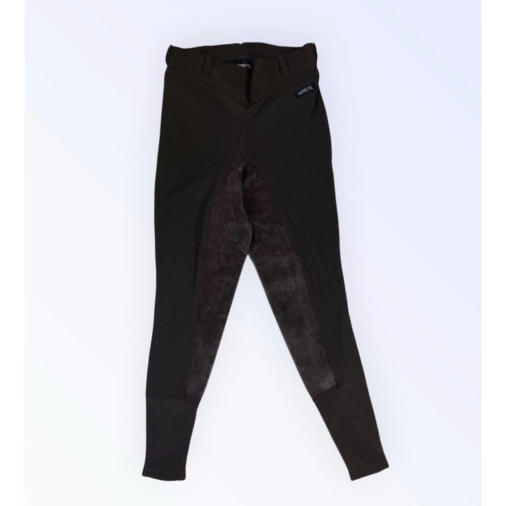 Kerrits Full Seat Equestrian Riding Pants‎ Breeches Brown LARGE
